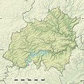 Physical map of the canton of Wiltz