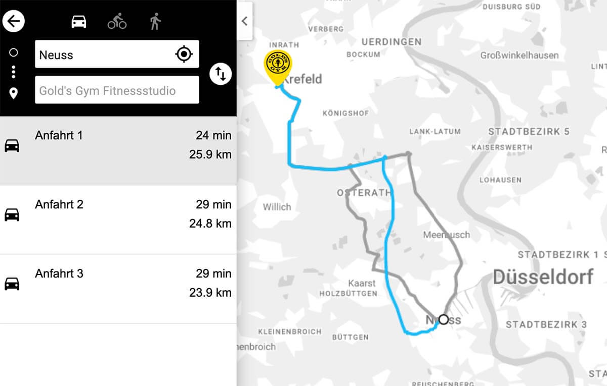 Driving directions without leaving your website